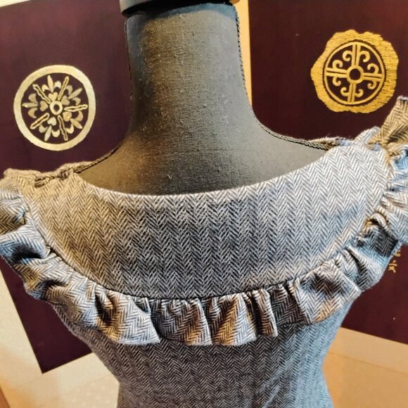 Ella Moss fitted wear to work ruffle top - Picture 3 of 9